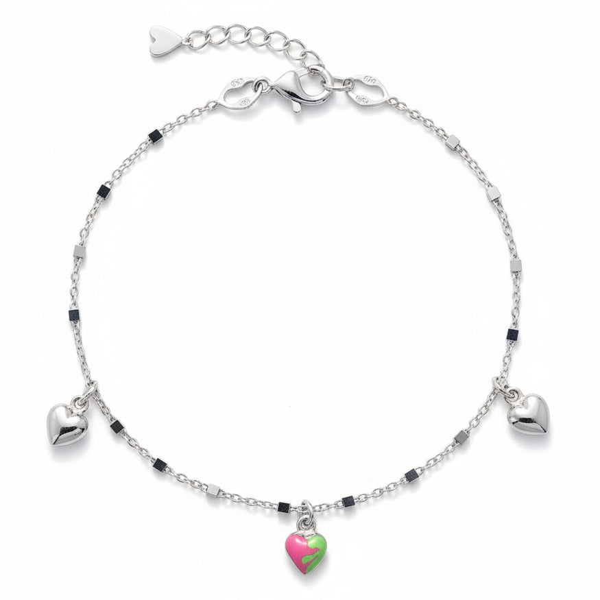 Bracciale Argento 925 Cuori