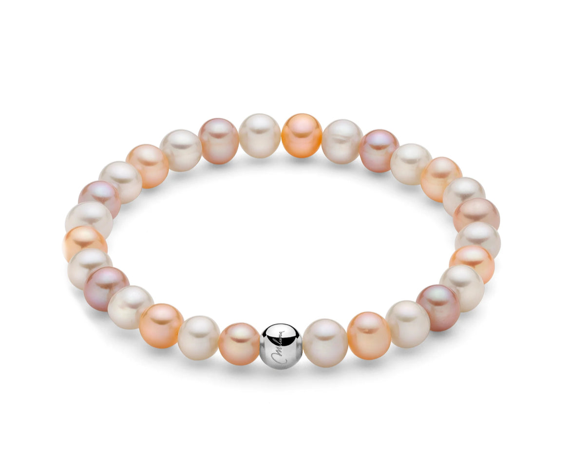 Miluna Bracciale di Perle Oriente in Argento 925 PBR3359