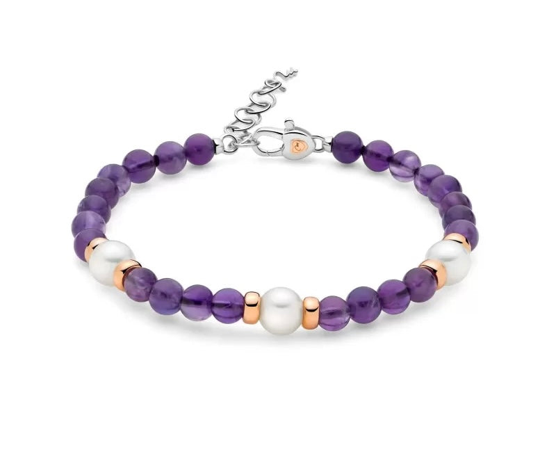 Miluna Bracciale Ametista in Argento 925