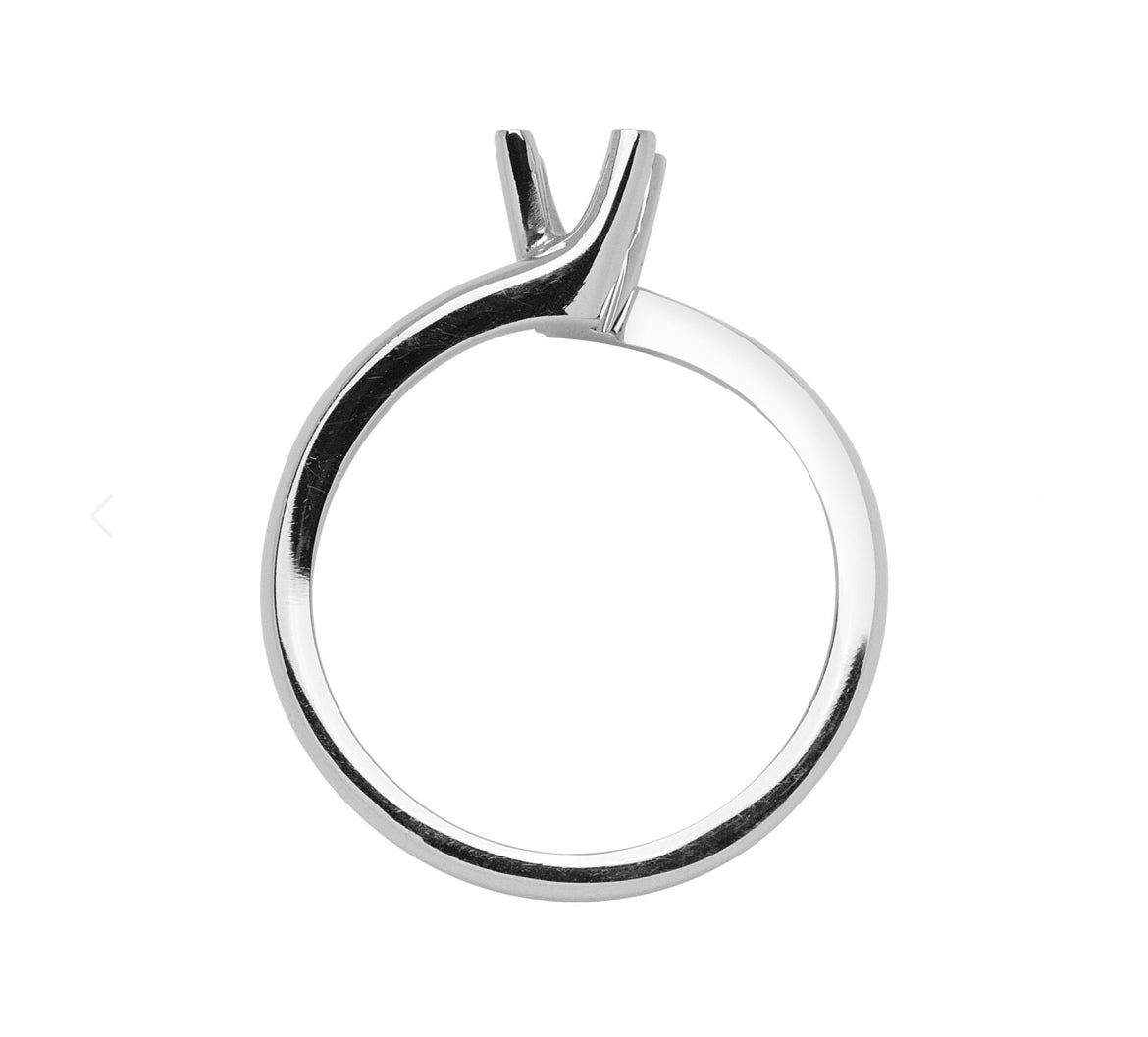 Anello Solitario Contrariè Griffe Tonde