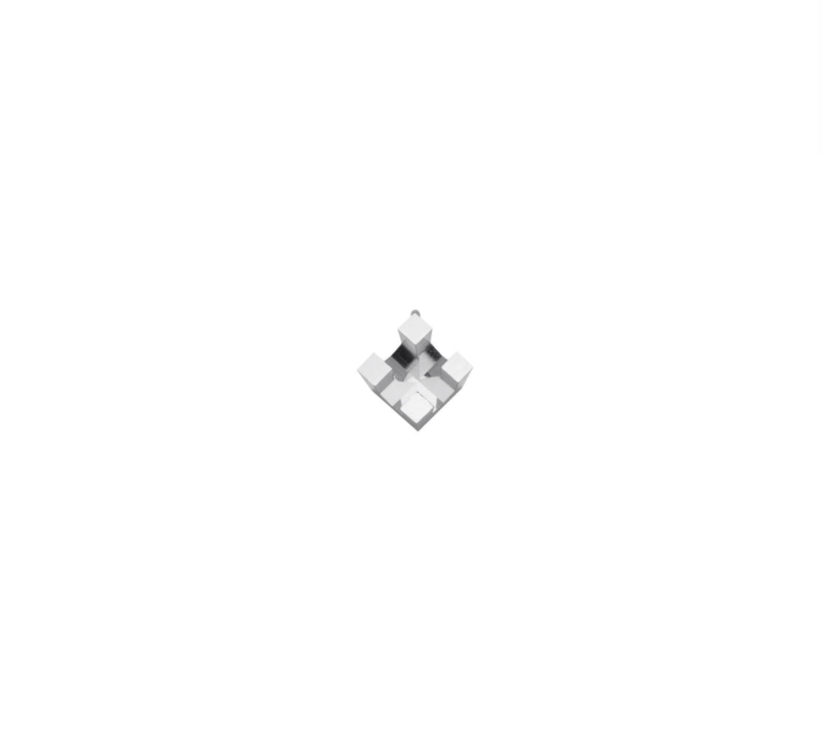 Ciondolo Griffe Quadrato Diamantato