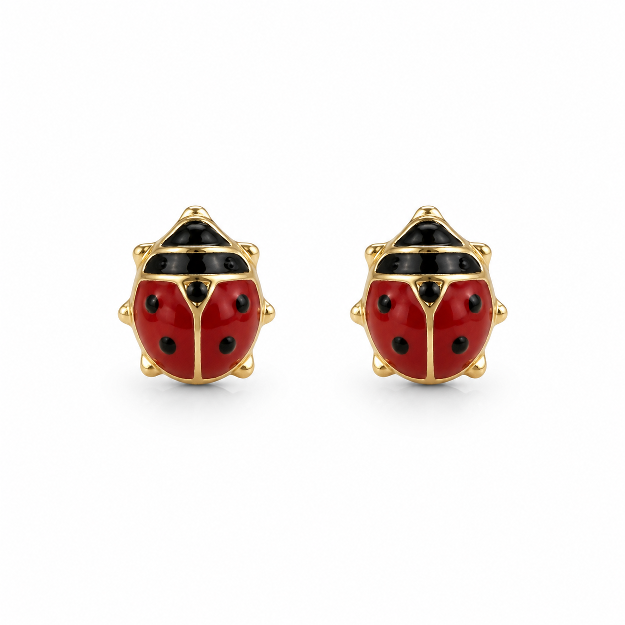 Orecchini Coccinella In Oro Giallo 18K GROR18