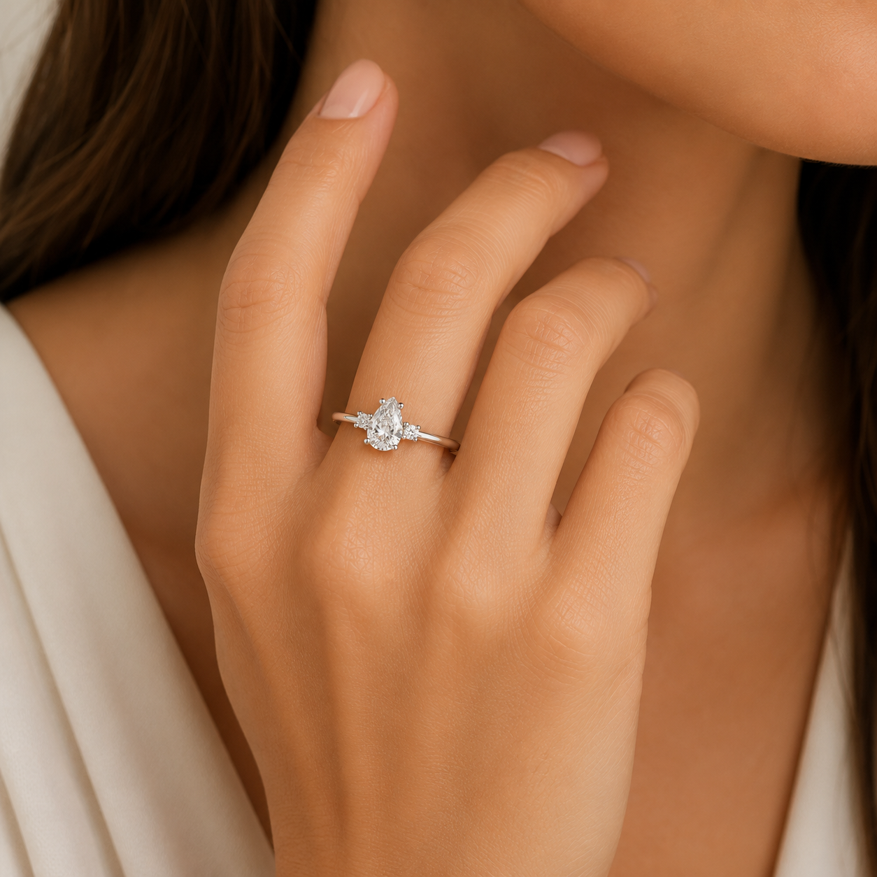 Anello in Oro bianco 18k