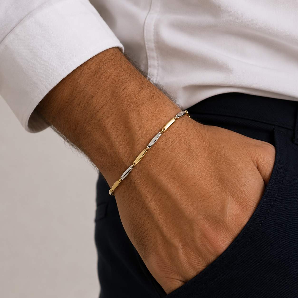 Bracciale Bi-Colore in Oro 18k