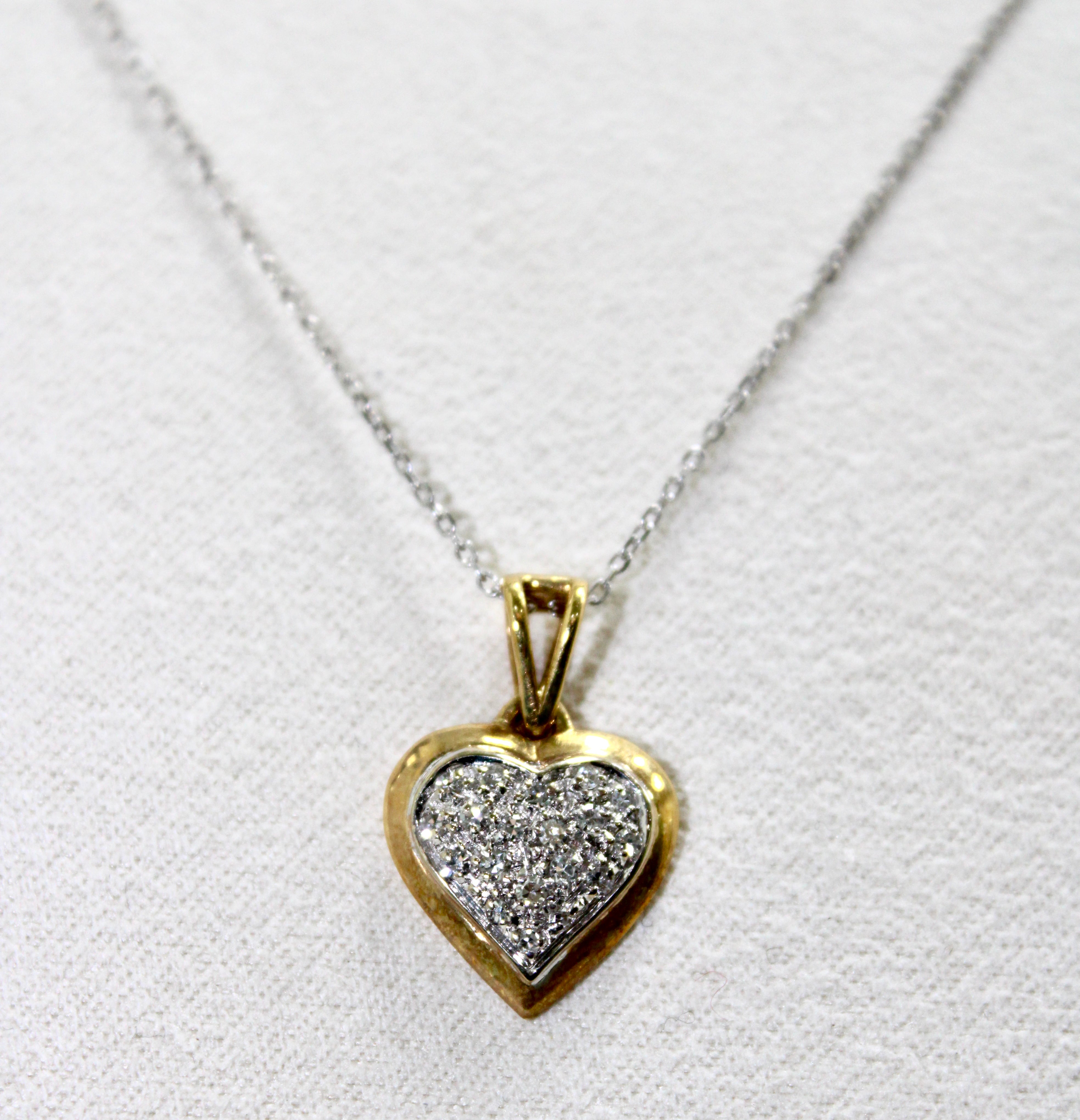 DonnaOro Collana Cuore Diamantata CC1531