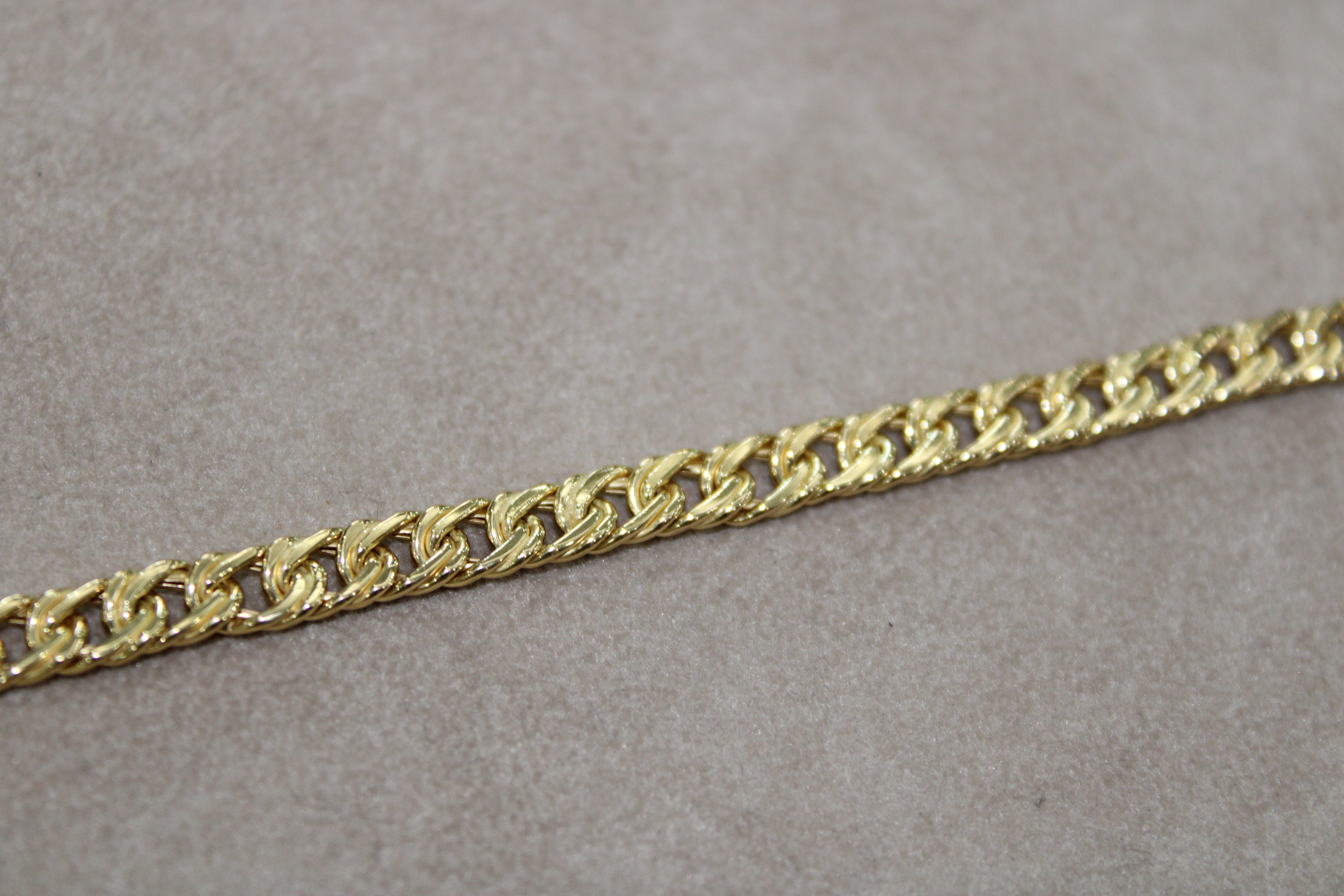 Bracciale Groumette in Oro Giallo 18k