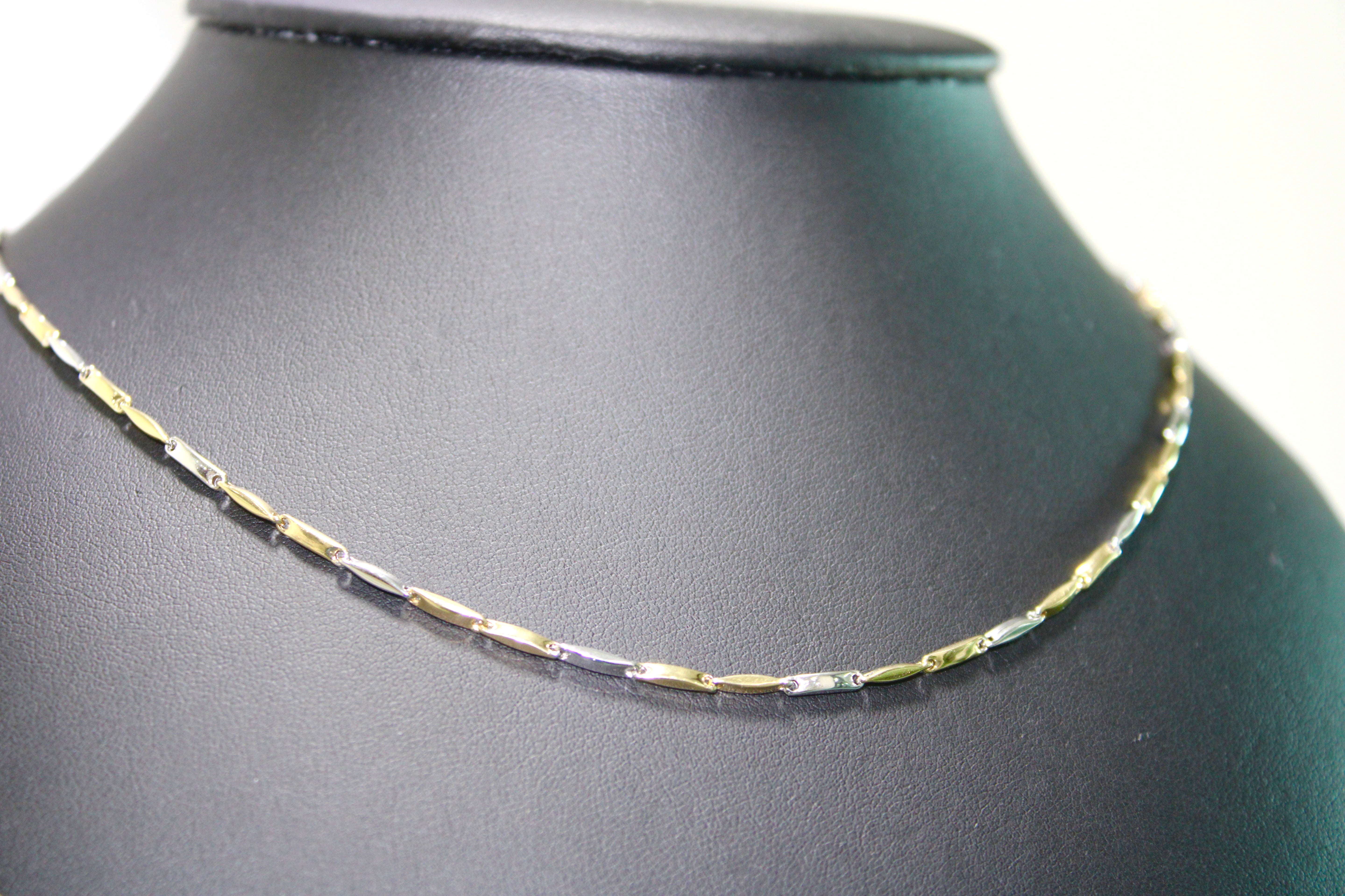 Collana Bi-Colore in Oro 18K