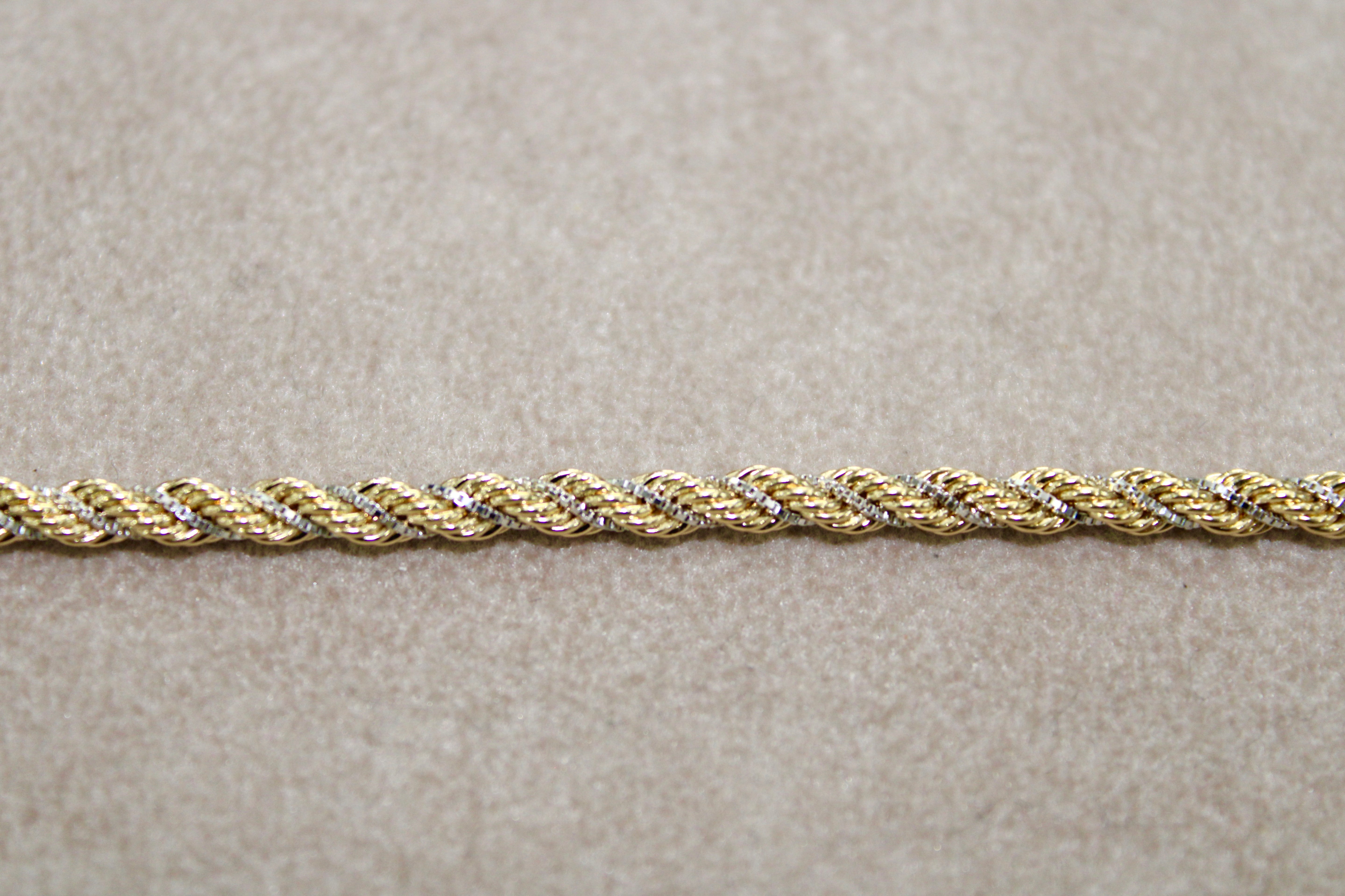 Bracciale Torchon in Oro Bi-Colore 18K