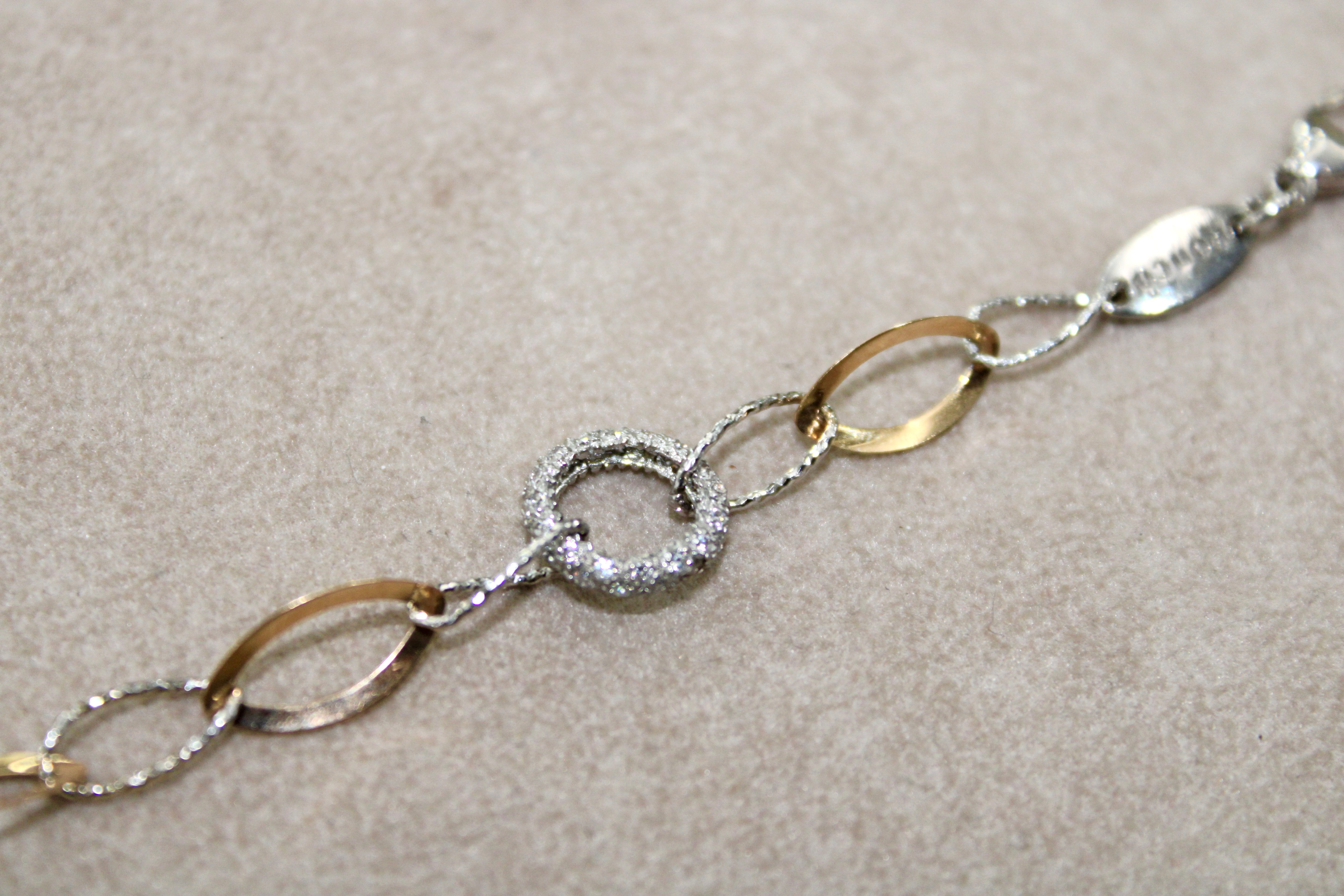 Bracciale in Oro Bi-Colore 18k