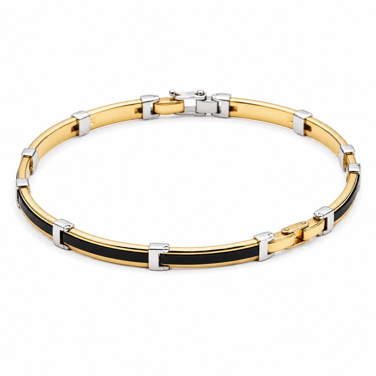 Bracciale rigido in oro giallo 18k
