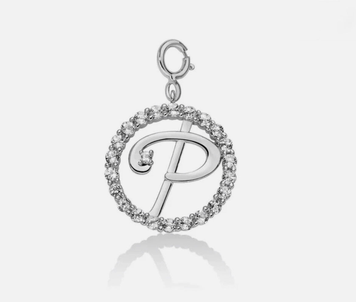 Miluna Charm in Argento Lettera P PFD857-P