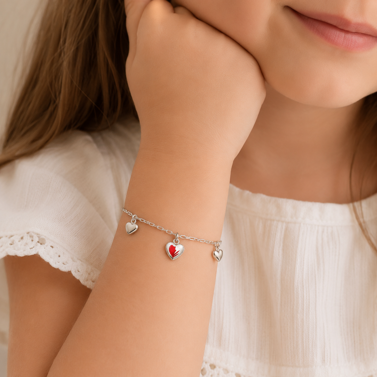 Bracciale Argento 925 Cuori