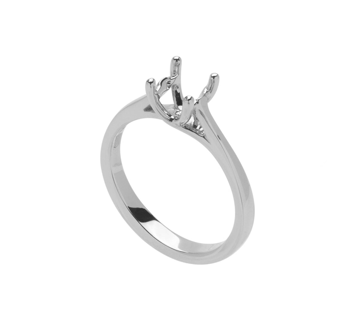 Anello Solitario 4 Griffe Incrocio