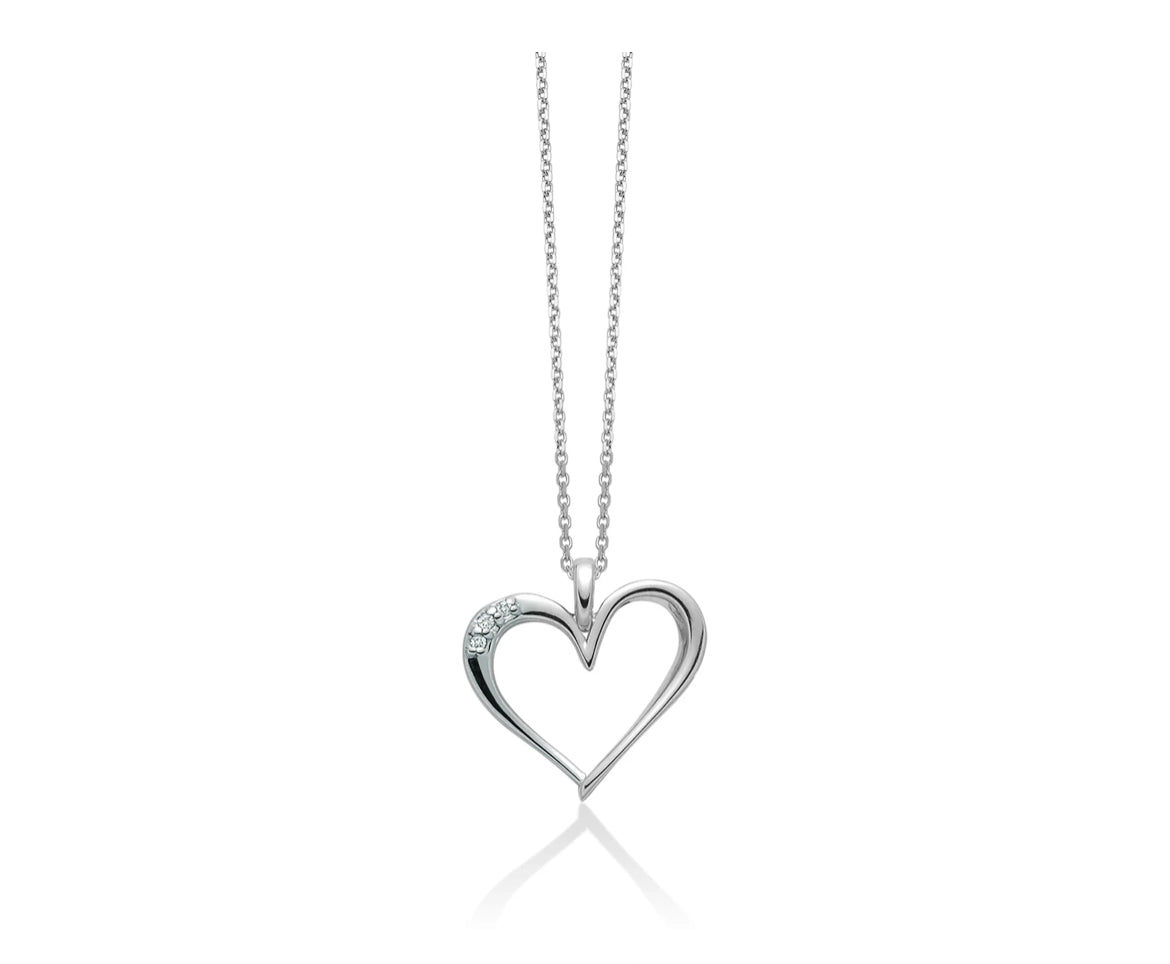 Miluna Collana Cuore con Diamanti CLD4218