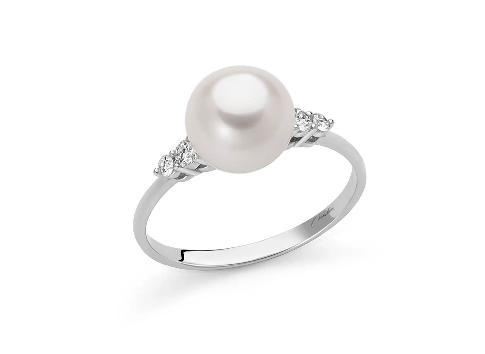 Miluna Anello Perla e Diamanti PLI1693