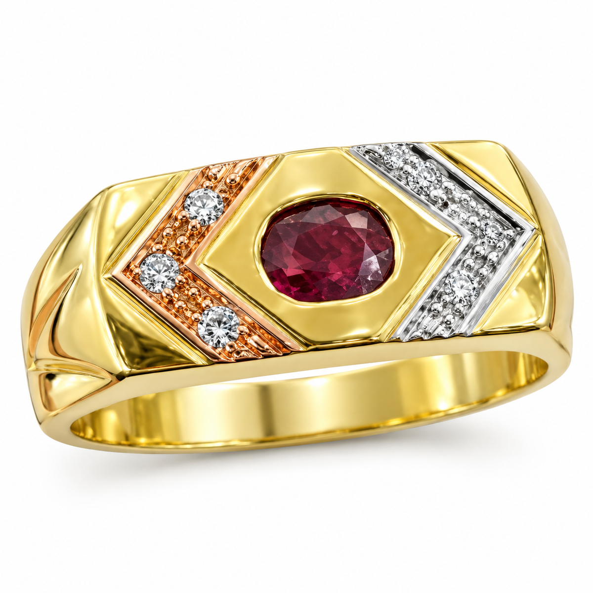 Anello Rubino in Oro 18k GRAU15