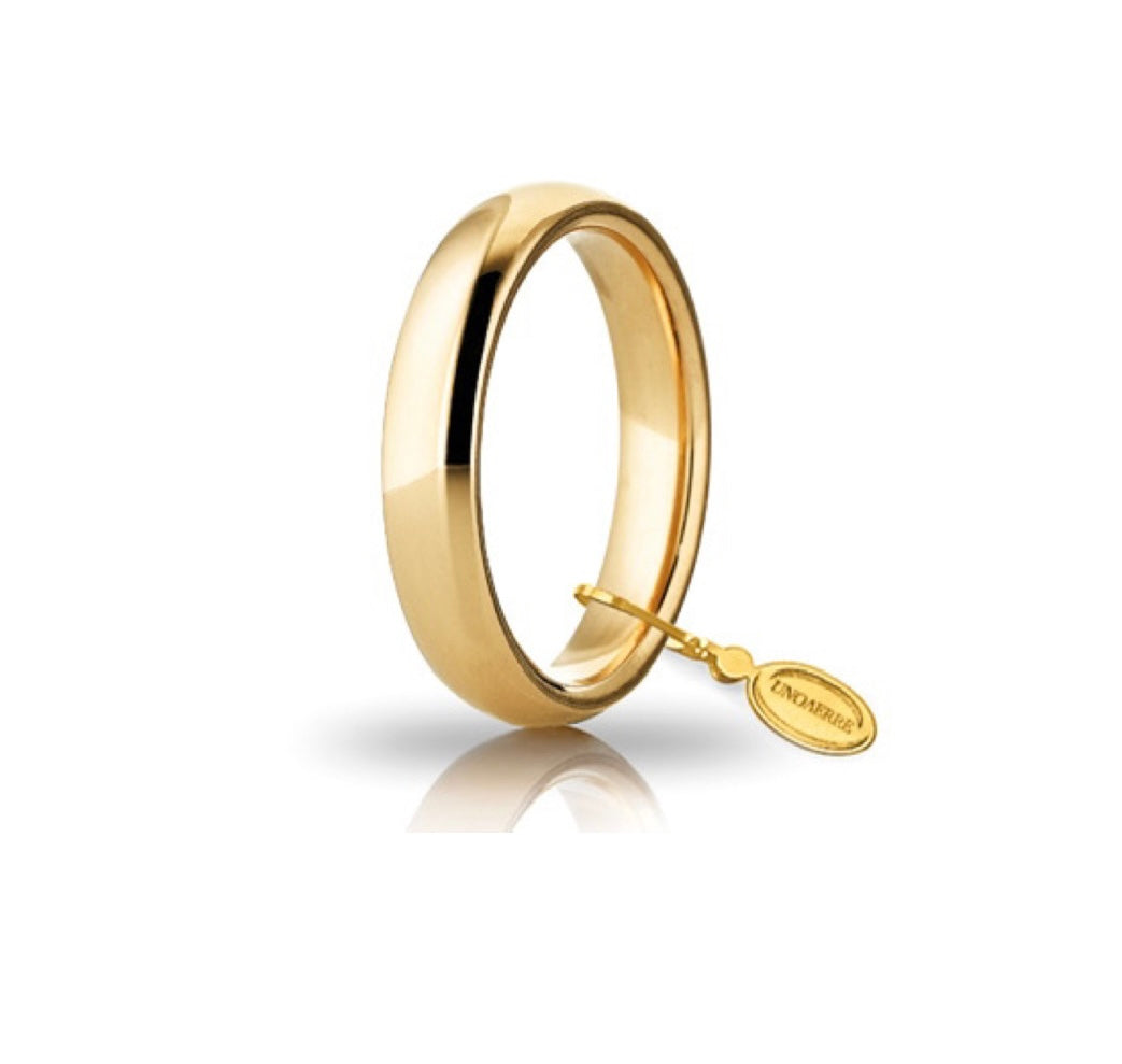 Fede Comoda mm. 4,0 In Oro Giallo 750