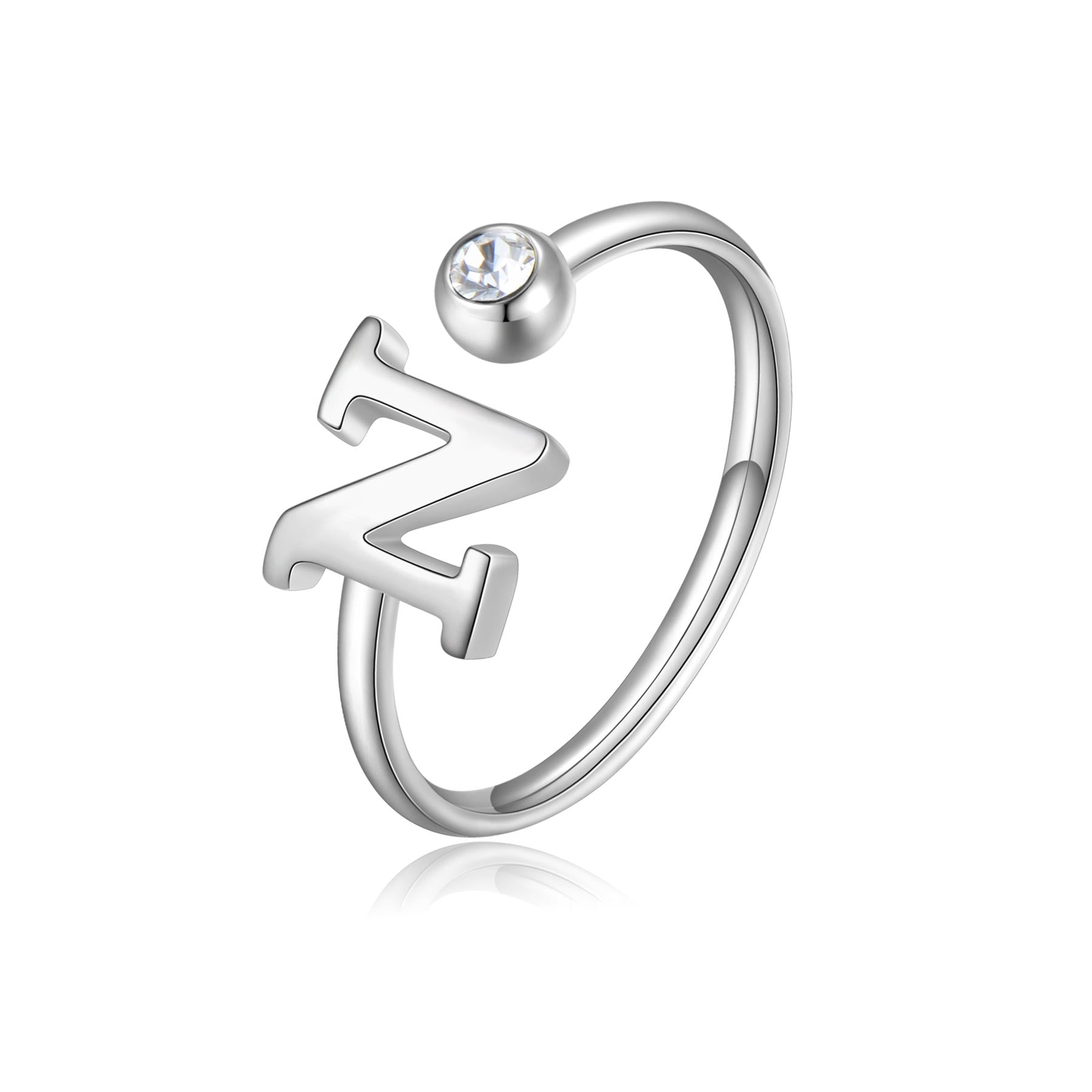 S’Agapõ Anello Click Lettera N SCK185