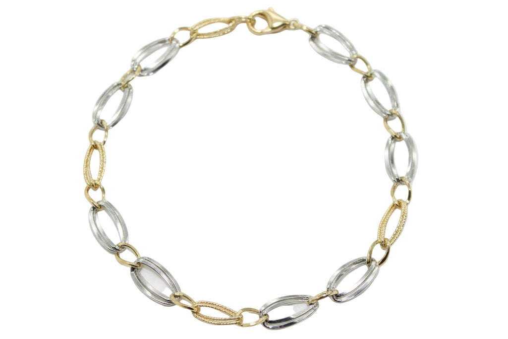 Bracciale in Oro Bi-Colore 18K