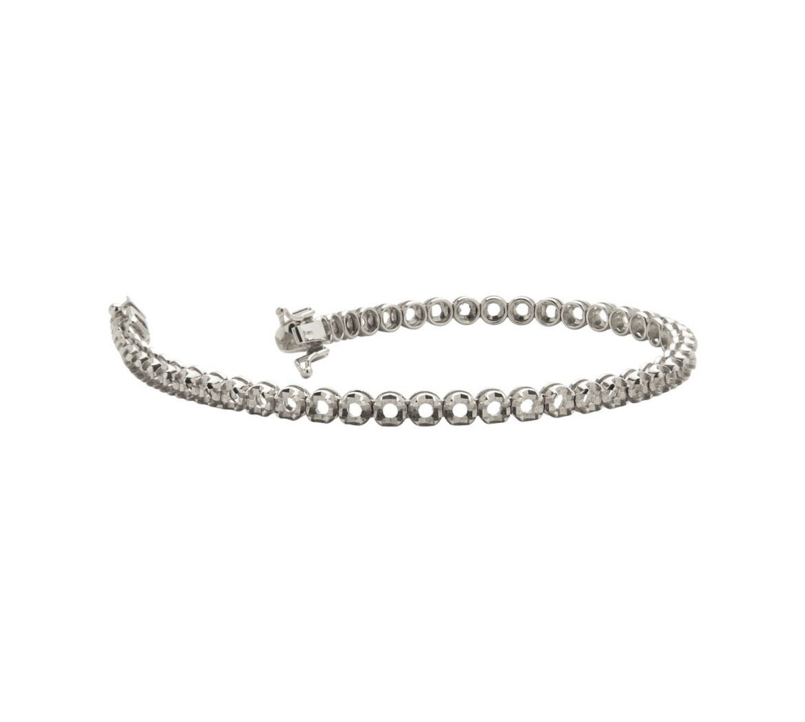 Bracciale Tennis 4 Griffe Tornito
