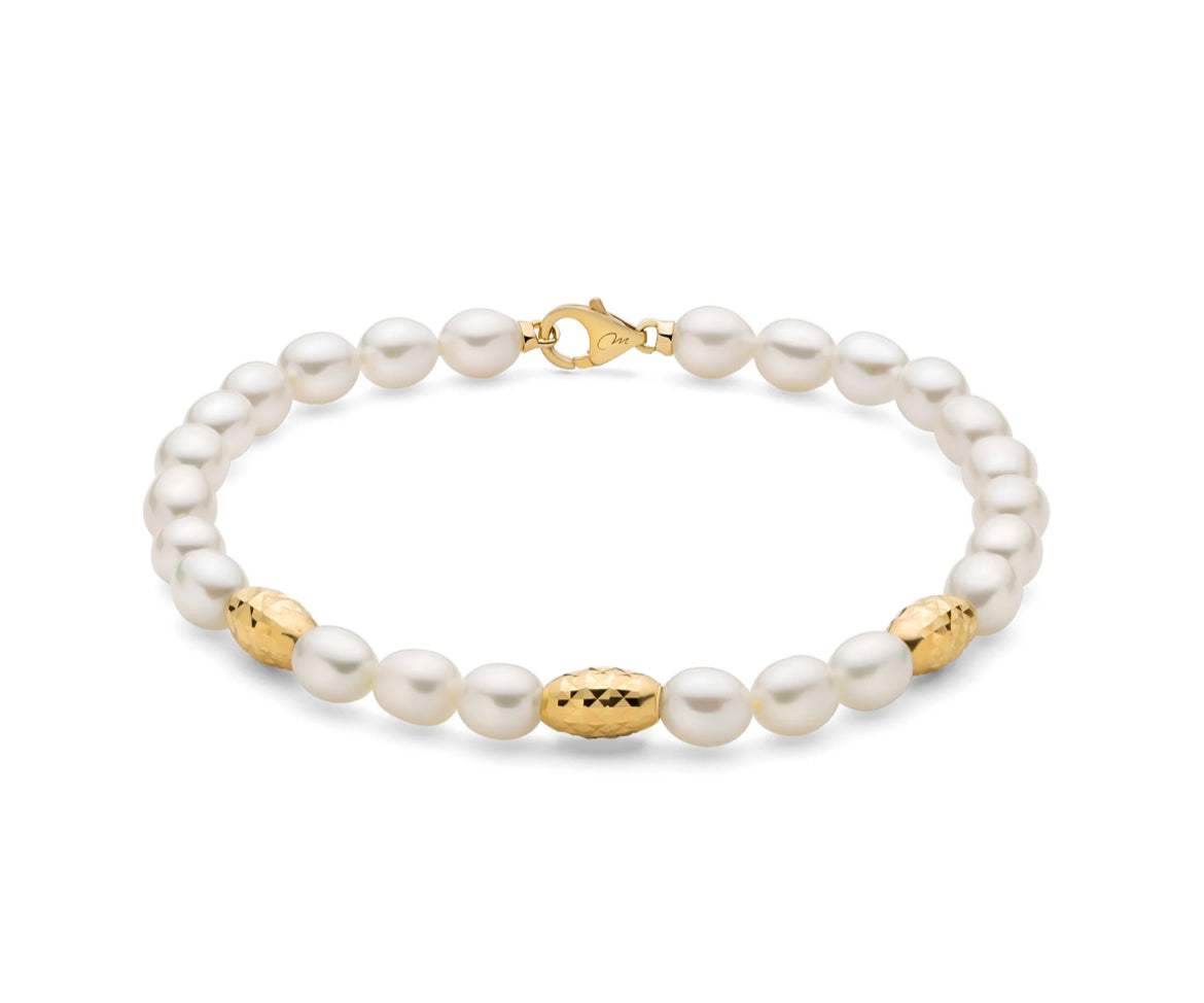 Miluna Bracciale Perle e Argento PBR3639G