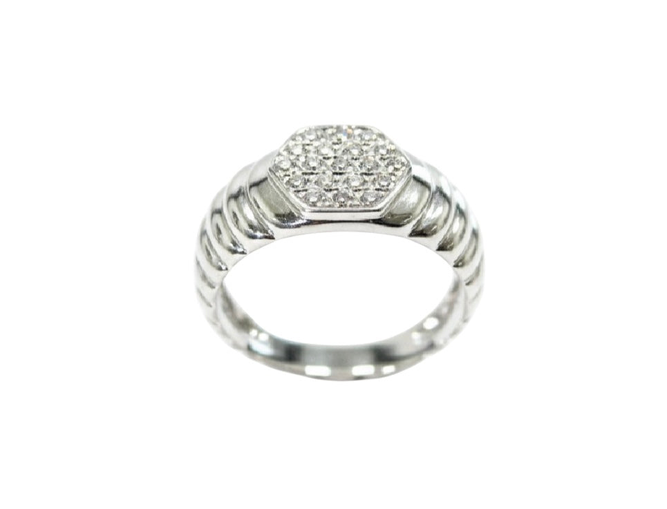 GR Anello Fascia e Diamanti