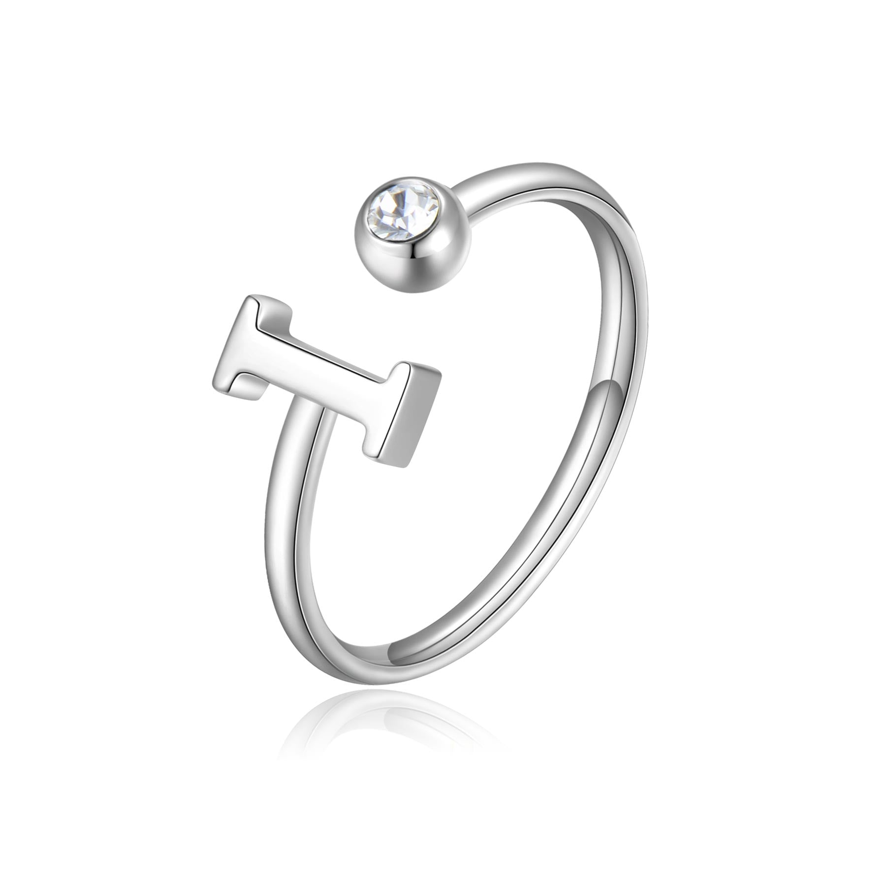 S’Agapõ Anello Click Lettera I SCK180