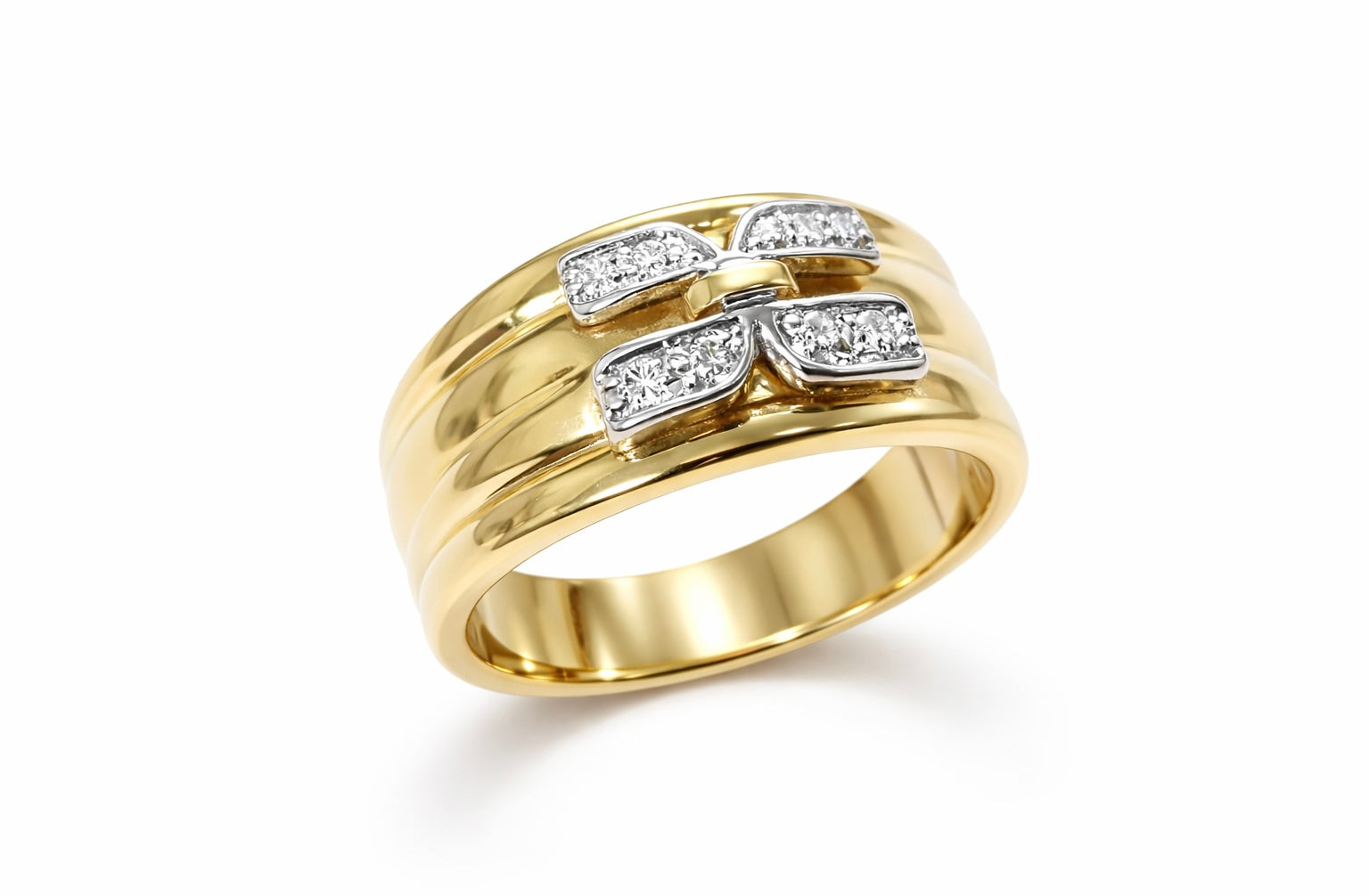 Anello Fascia Con Diamanti