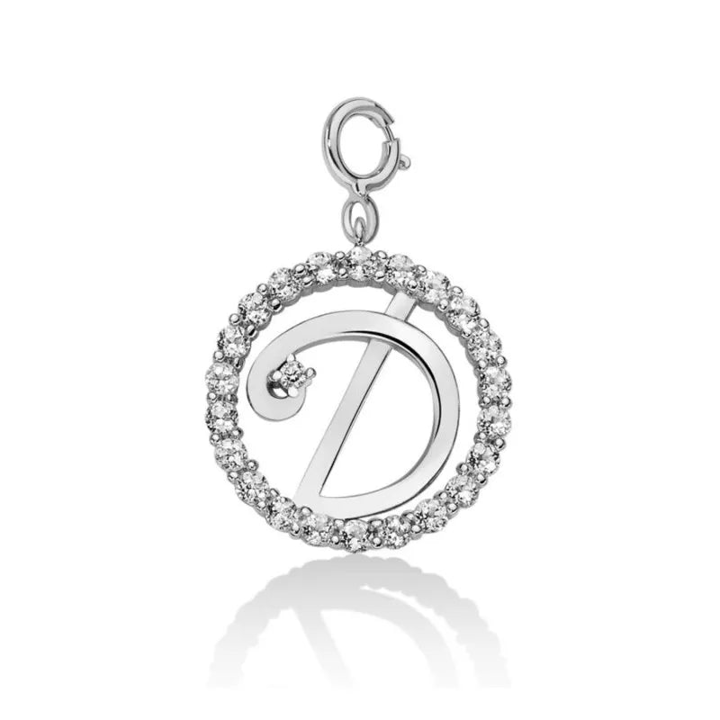 Miluna Charm in Argento Lettera D PFD857-D
