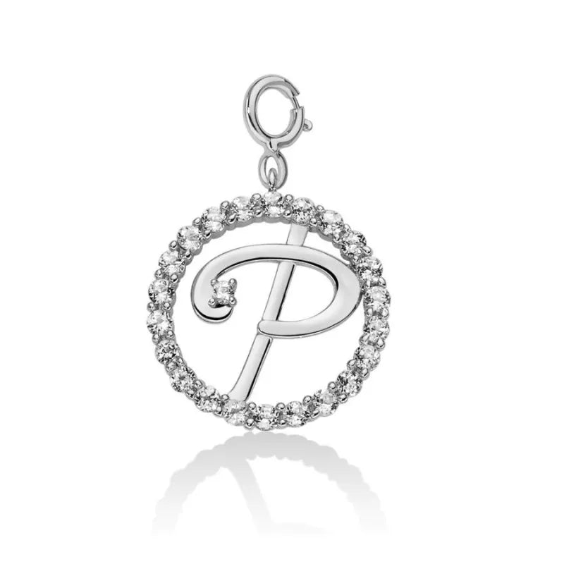 Miluna Charm in Argento Lettera P PFD857-P