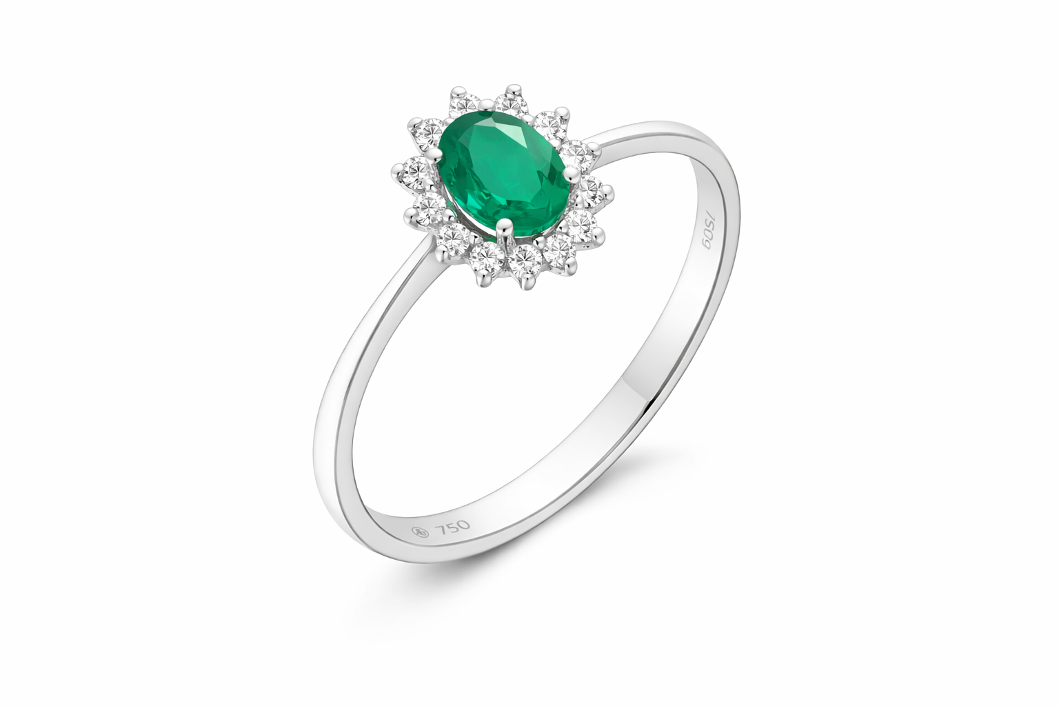Mirco Visconti Anello Smeraldo e Diamanti LF457/B5S