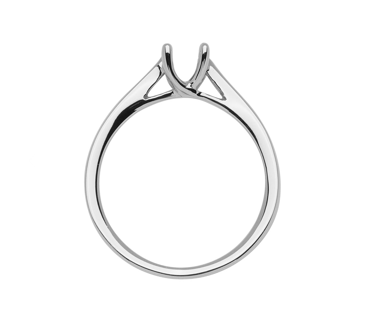 Anello Solitario 4 Griffe Incrocio
