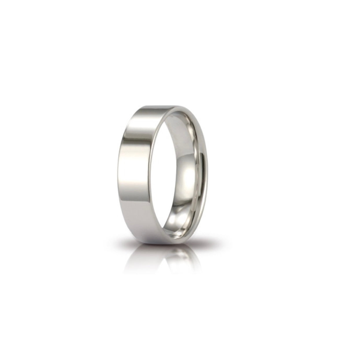 Fede Cerchi di Luce mm. 5 in Oro Bianco 750