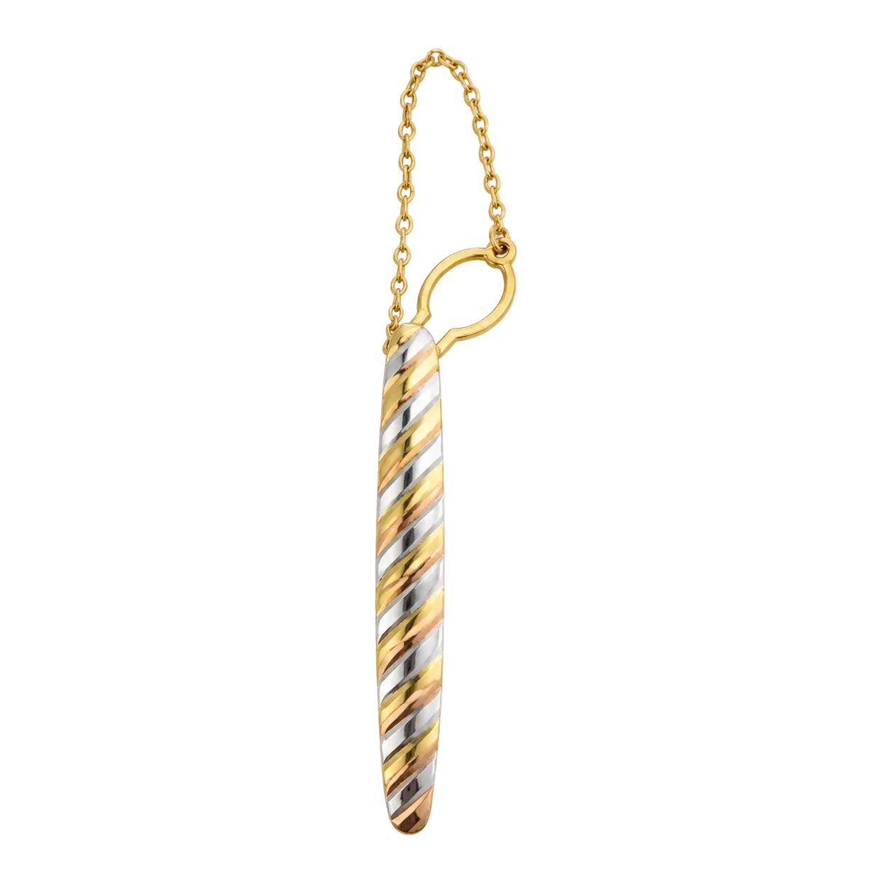 Fermacravatta Bicolore in Argento 925 GRFC01