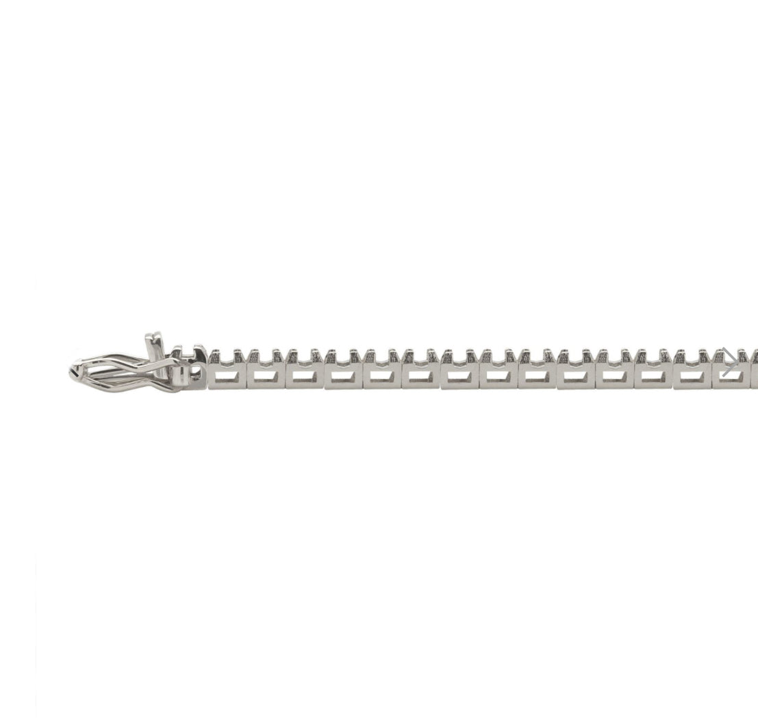 Bracciale Tennis Diamantato Griffe a Piramide