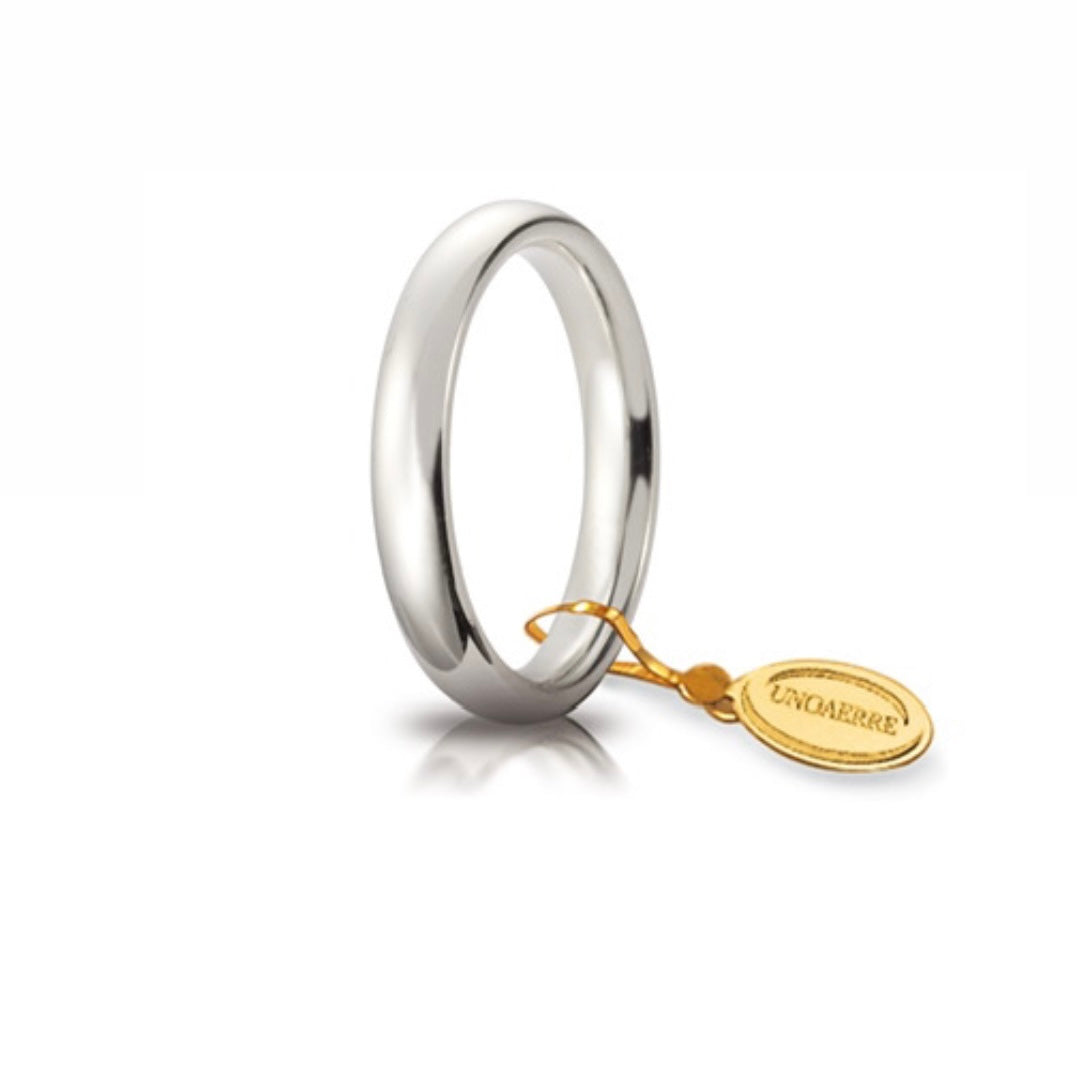 Fede Comoda mm. 3,5 in Oro Bianco 750