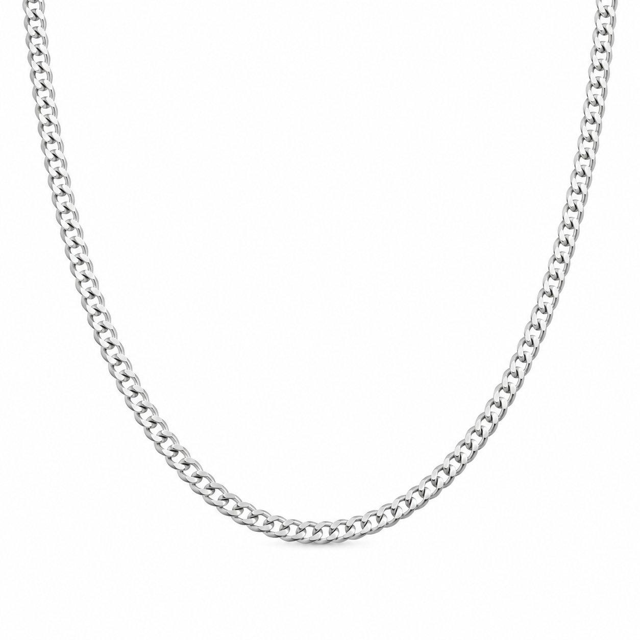 Collana Groumette in Oro Bianco 18K