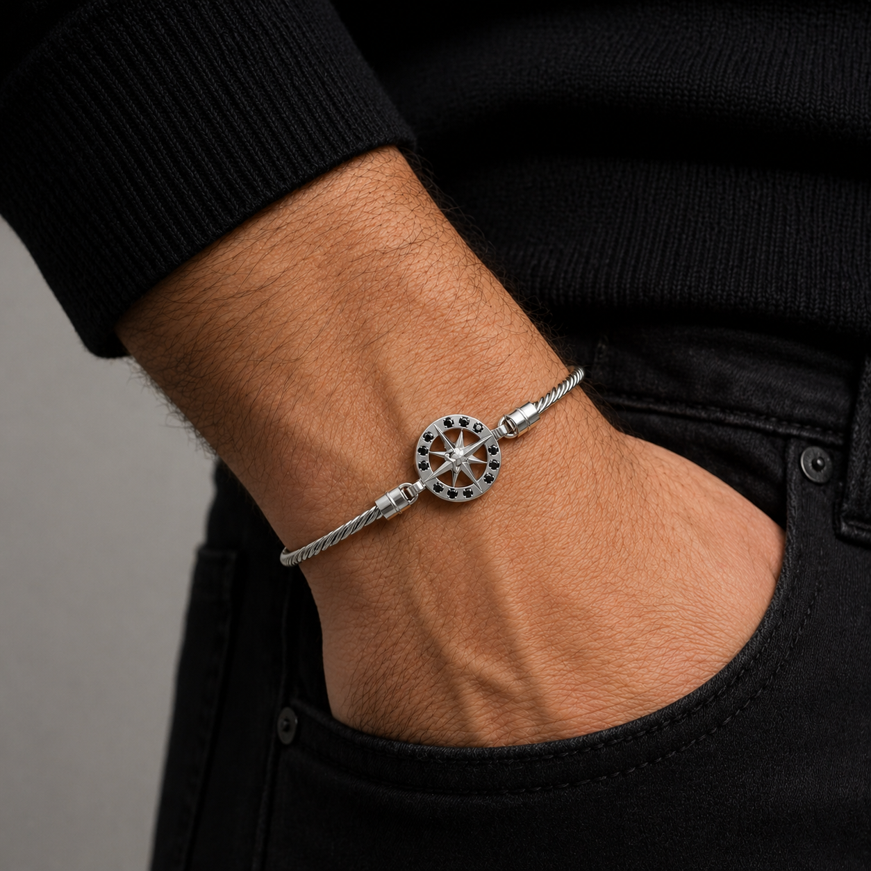 Bracciale 4US Cesare Paciotti in Argento JPBR5065B