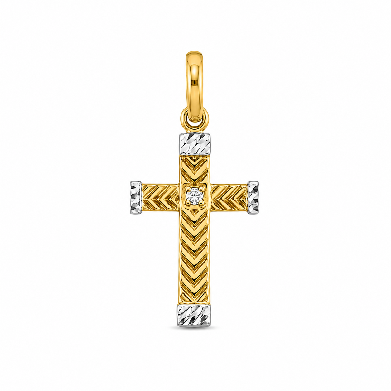Ciondolo Croce in Oro 18k GRC12