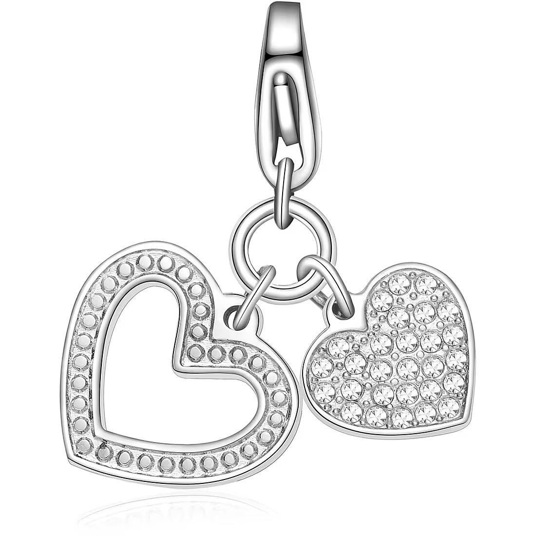 S’Agapõ Charm Happy Doppio Cuore SHA274