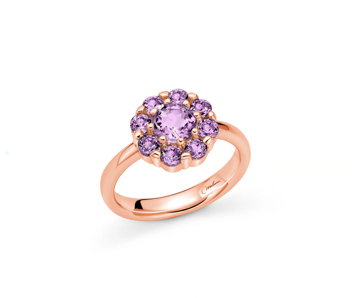 Miluna Anello Ametista in Argento LID3853M12