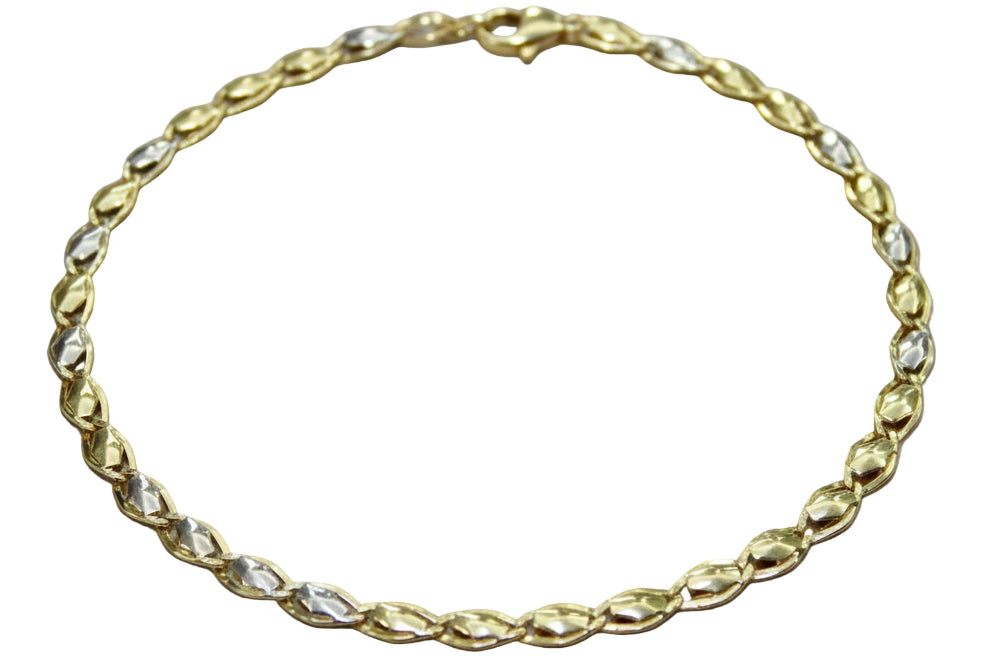 Bracciale bi-colore in oro 18k