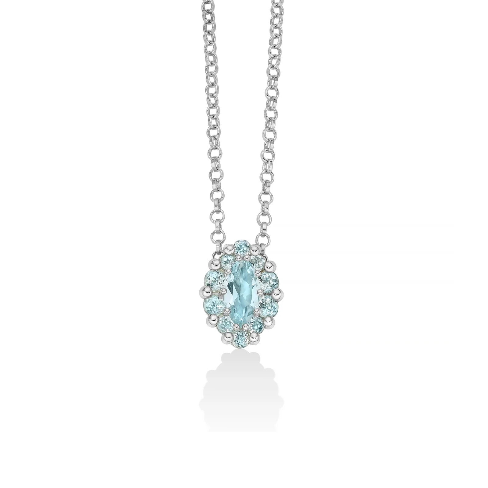 Miluna Collana Argento e Topazi CLD4798