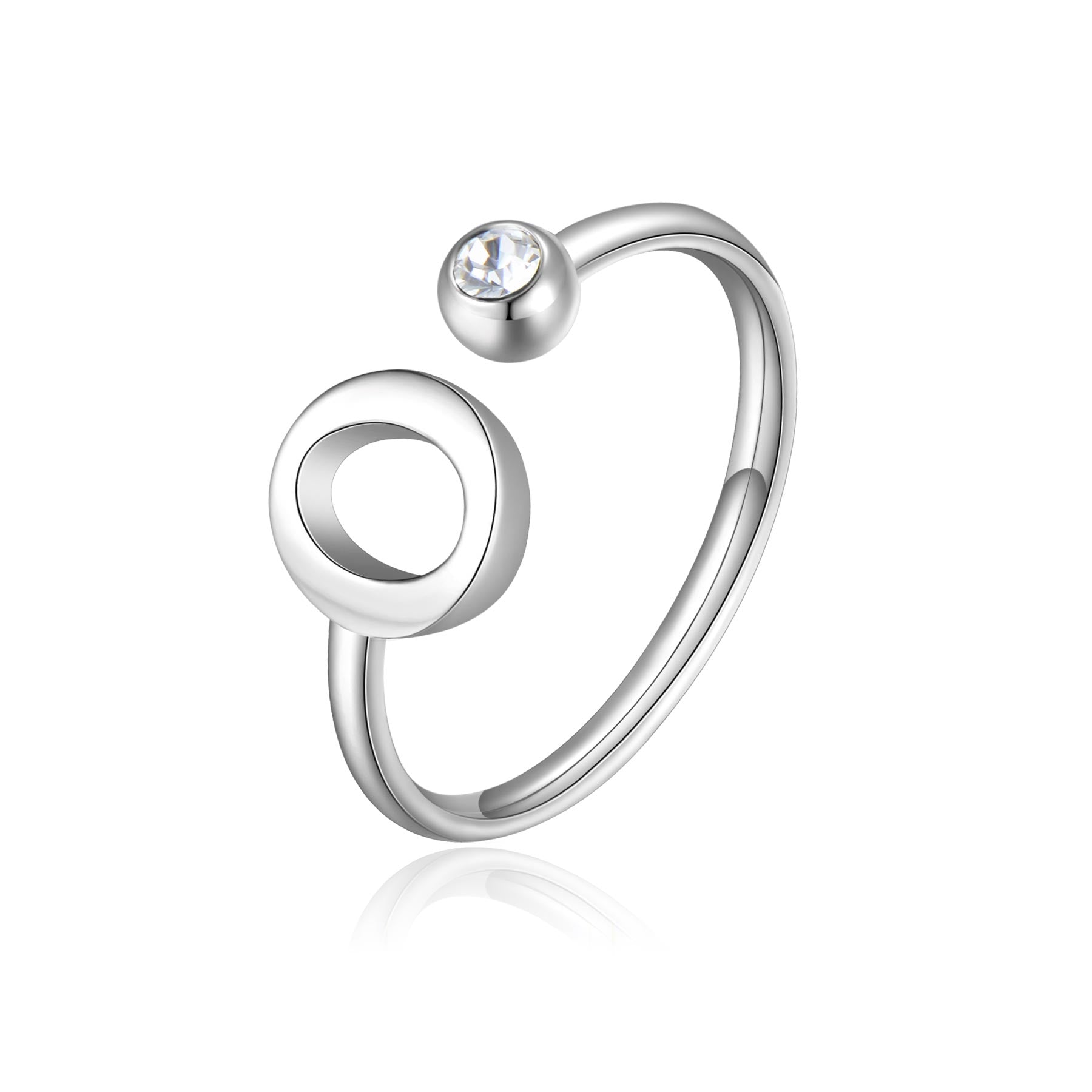 S’Agapõ Anello Click Lettera O SCK186