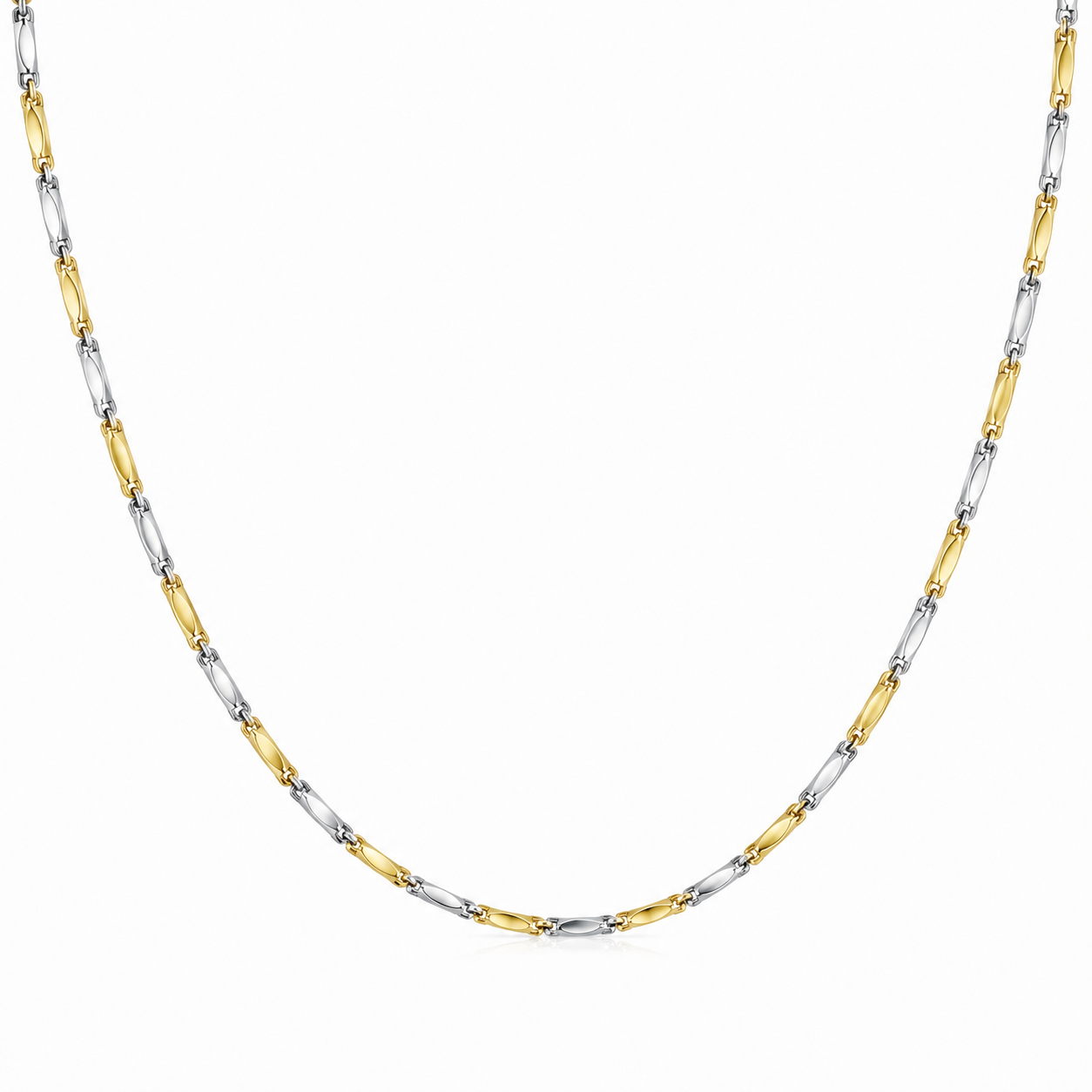 Collana Bi-Colore in Oro 18K