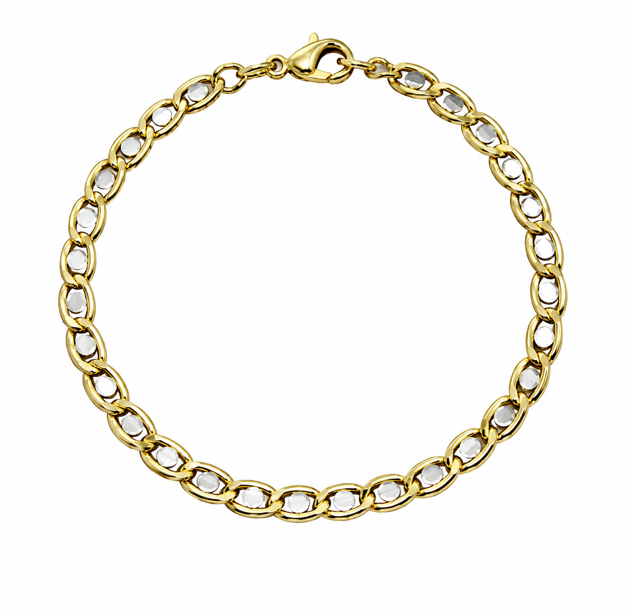 Bracciale Bi-Colore in Oro 18K