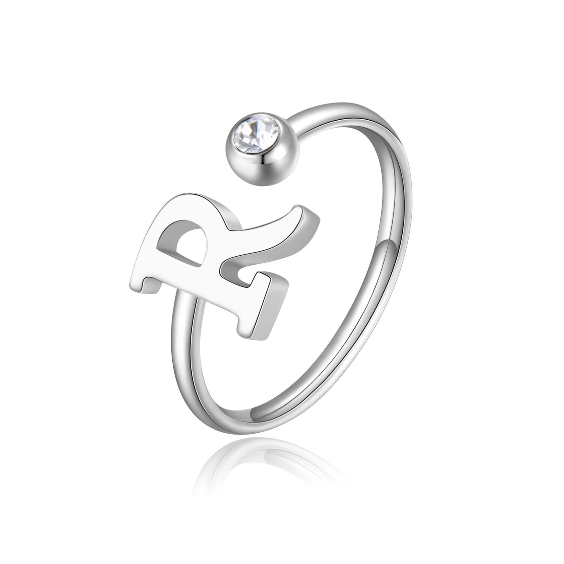 S’Agapõ Anello Click Lettera R SCK188