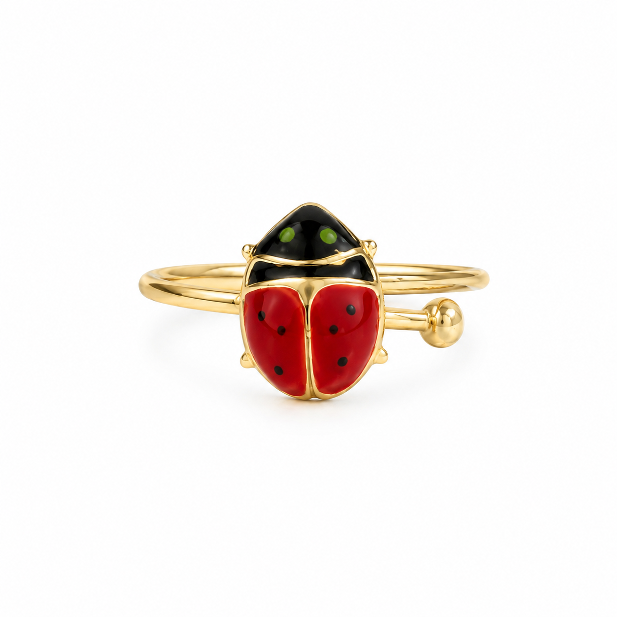 Anello Coccinella In Oro 18k GRAB09