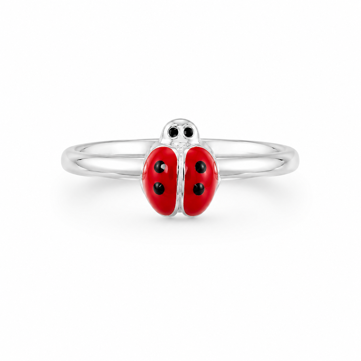 Anello Coccinella Da Bambina