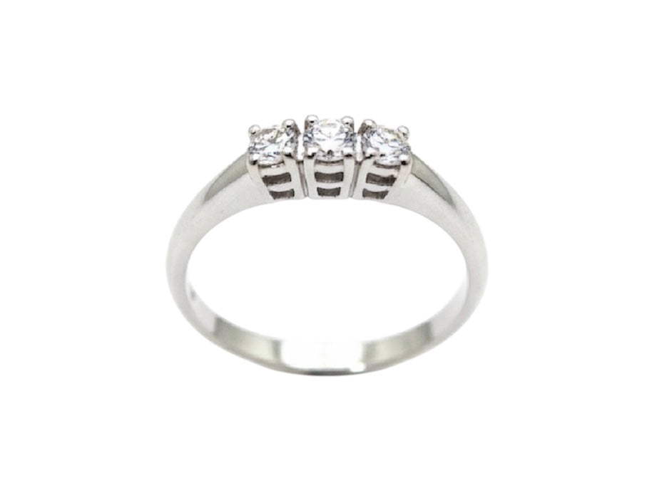 GR Anello Trilogy in Oro e Diamanti